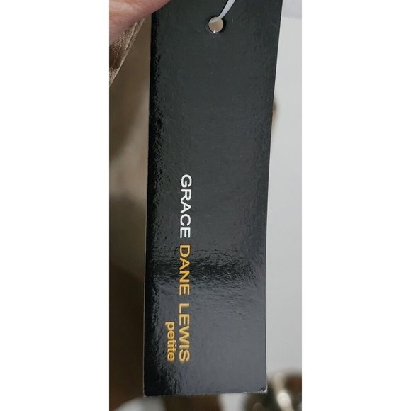 NEW Grace Dane Lewis Women's Long Sleeve Button Up Blouse Top 100% Silk Sz 12P - Picture 9 of 11